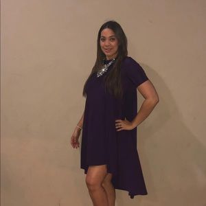 Dress purple semi- formal